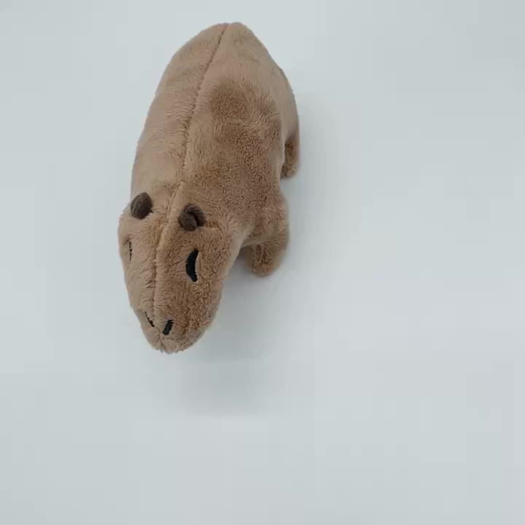 Bonito desenho animado animal capivara roedor boneca de pelúcia
