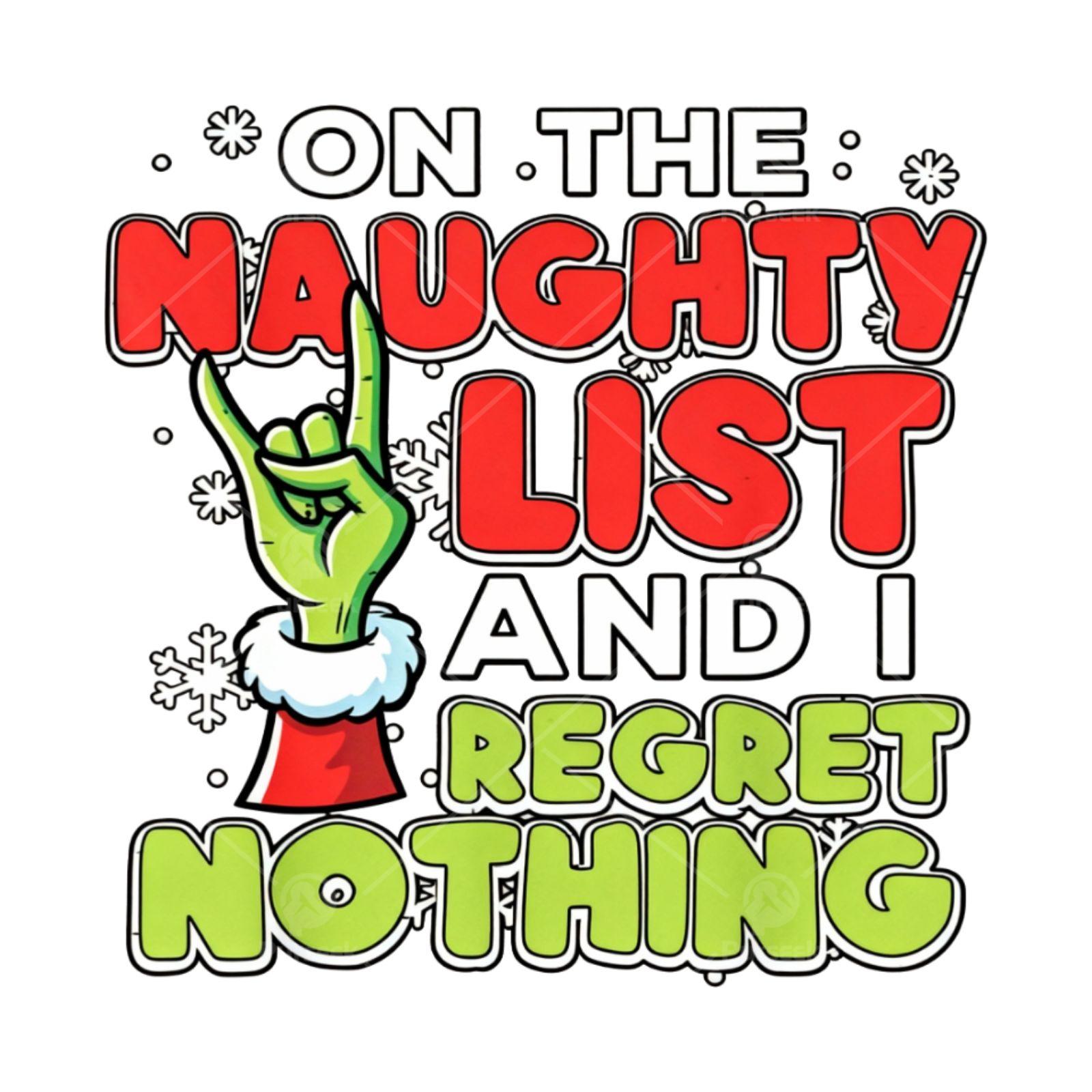 TEMU 1pc 2d Flat Iron-on Heat Transfer Sticker, 4 Sheets Of Christmas "bad List" Iron-on Stickers, Perfect For Decorating Clothes And Bags, Applique
