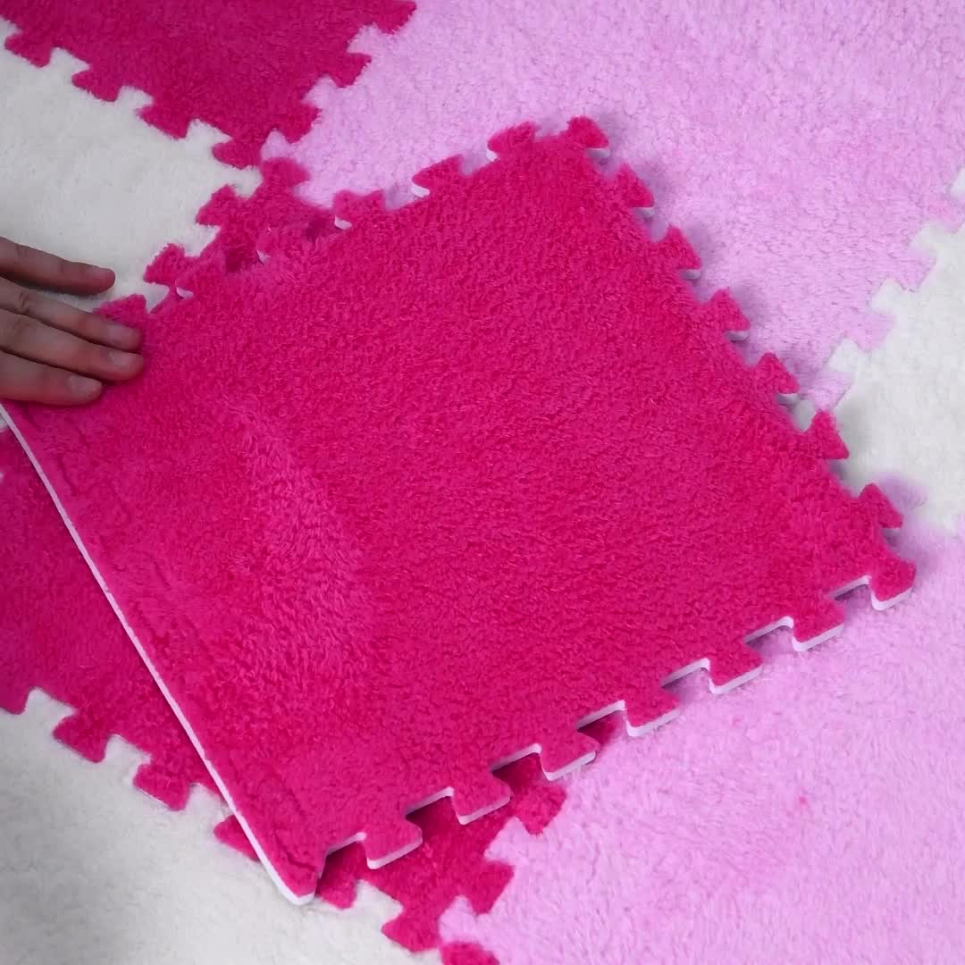 Plush Puzzle Foam Floor Mat: Comfort And Protection For Your - Temu