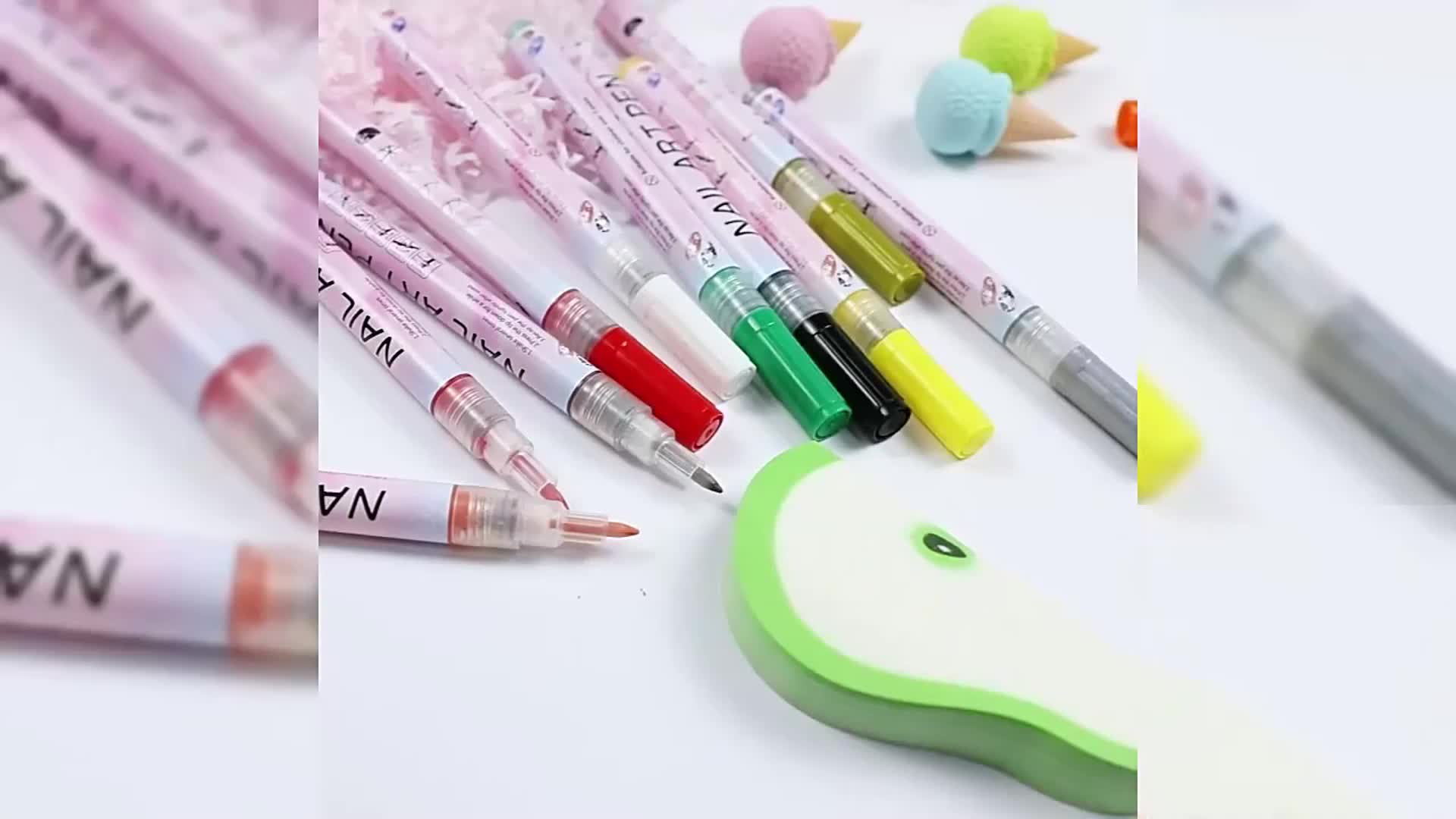 Nail Art Pens Set Nail Art Drawing Pen For Painting Nails - Temu