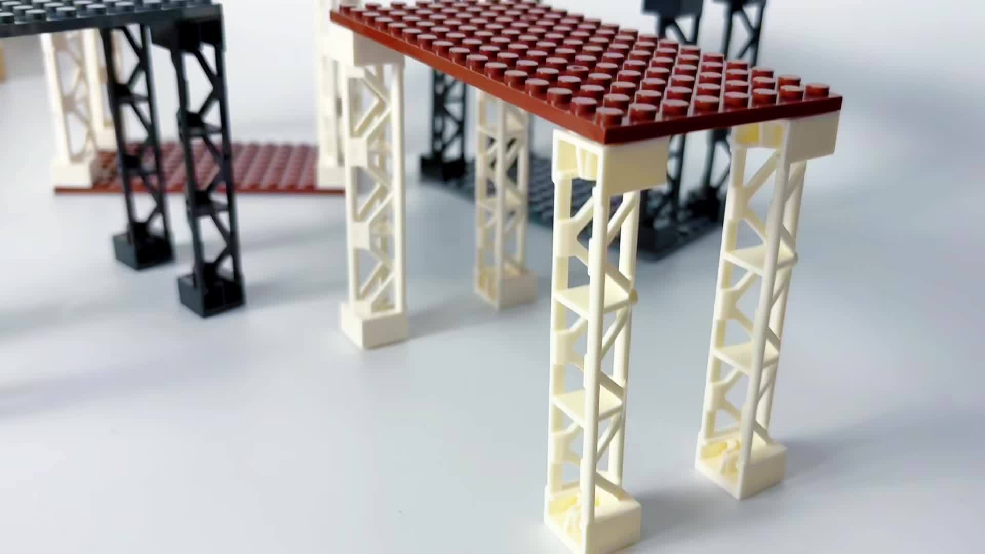 3 Tier Desktop Organizer with Building Blocks Storage Solution