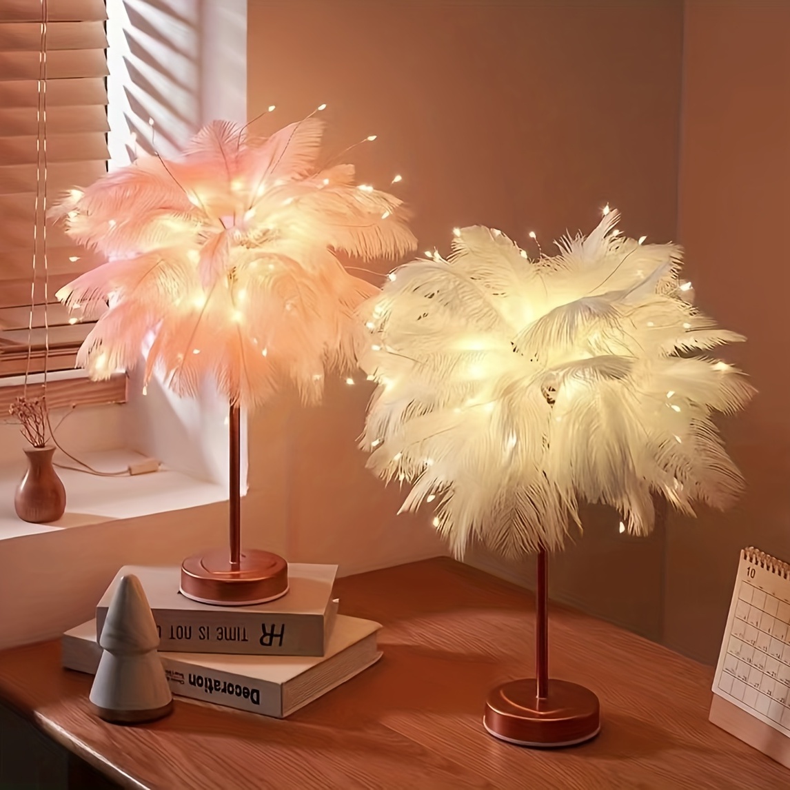 Universal - Lampe de table pour chambre fille blanc rose bleu