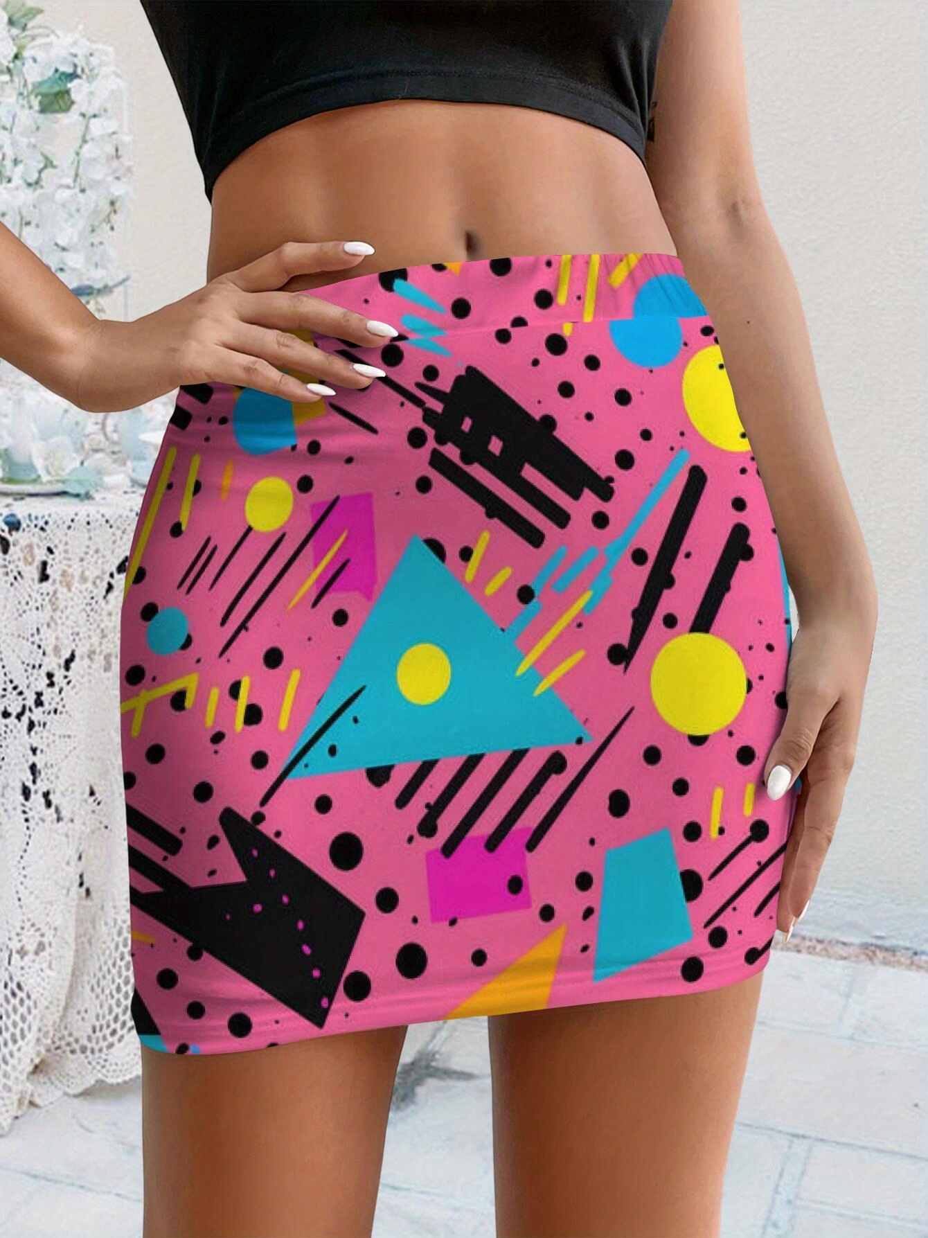 neon skirt women sold on Temu United States