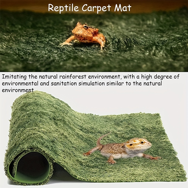 Simulation Moss Turf Lawn Reptile Terrarium Bedding Substrate Liner DIY  Micro Landscape Artificial Grass Mat for Lizard Snake