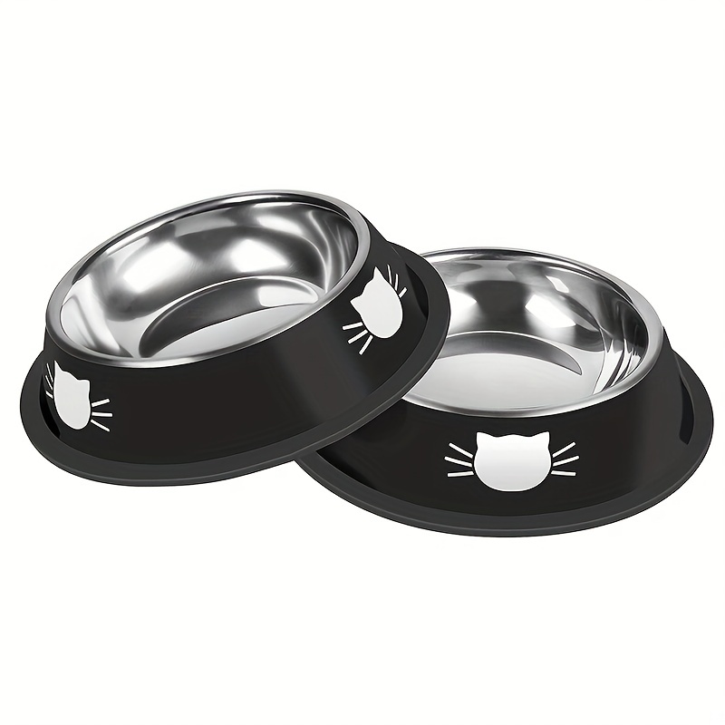 Transparent Double Cat Bowl With Vertical Design For Easy - Temu