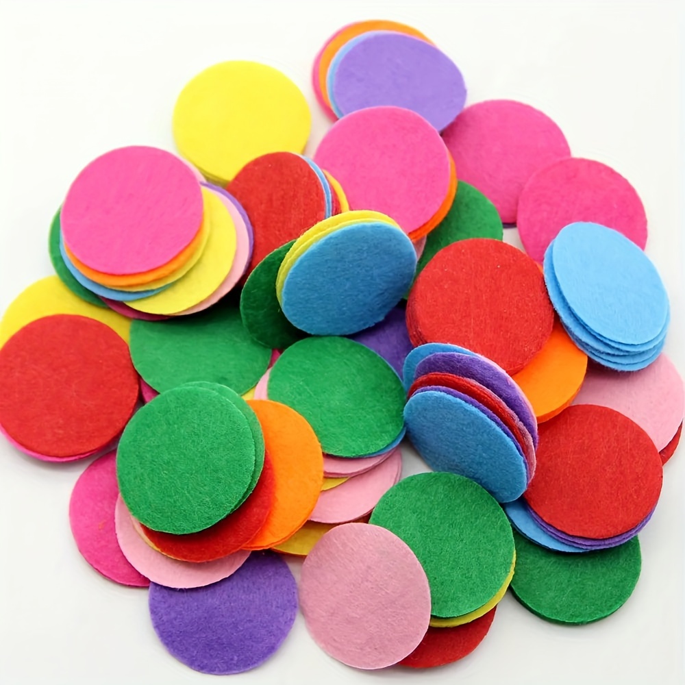 Set of 1000pcs Large Multi Colors 50mm Felt Circles for Sewing Works Felt  Packs Wholesale Free Shipping - AliExpress
