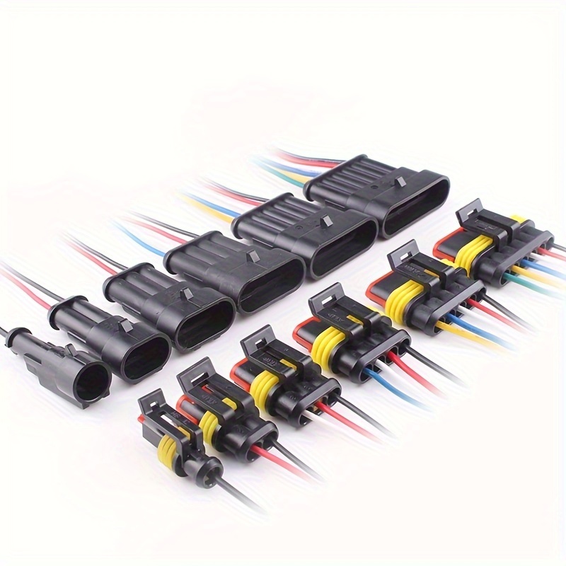 10pcs/5 Pares 2 pin Conector Cable Impermeable Sellado - Temu Chile