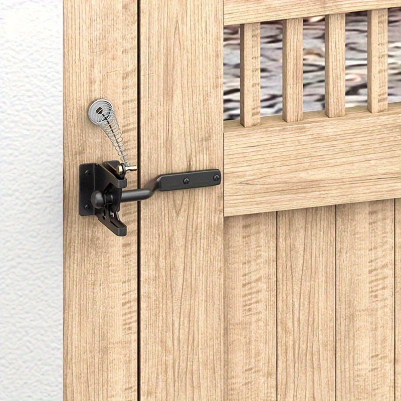 Cerradura de puerta corrediza de granero, pestillos de puerta de acero  inoxidable, pestillo de seguridad para gabinete de vino, baño, exterior