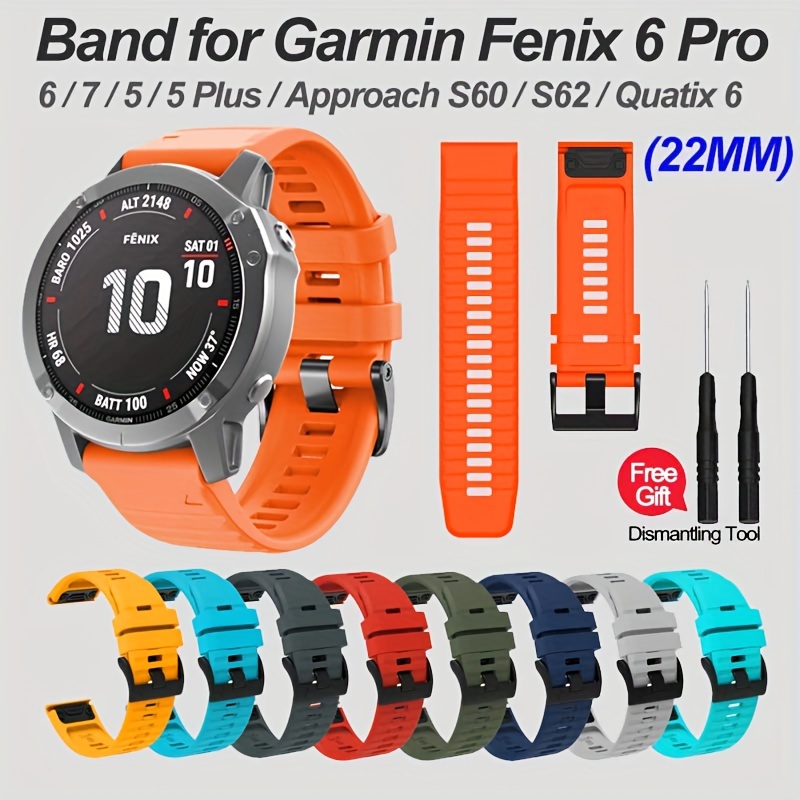 Bracelet Fenix 5/Fenix 6 Bande, 22mm Nylon Sport Bracelet pour Fenix 5 Plus/ Fenix 6 Pro/Forerunner 935/945/Quatix 6/5/Gear S3/Galaxy Watch 46mm/Huawei  Watch GT2 Pro/GT2 46mm : : High-Tech