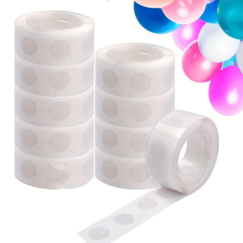 2 Rolls 200pcs Double Sided Balloon Glue Dots, Invisible Adhesive Dots For  Wedding, Birthday, Party Balloon Diy Decoration