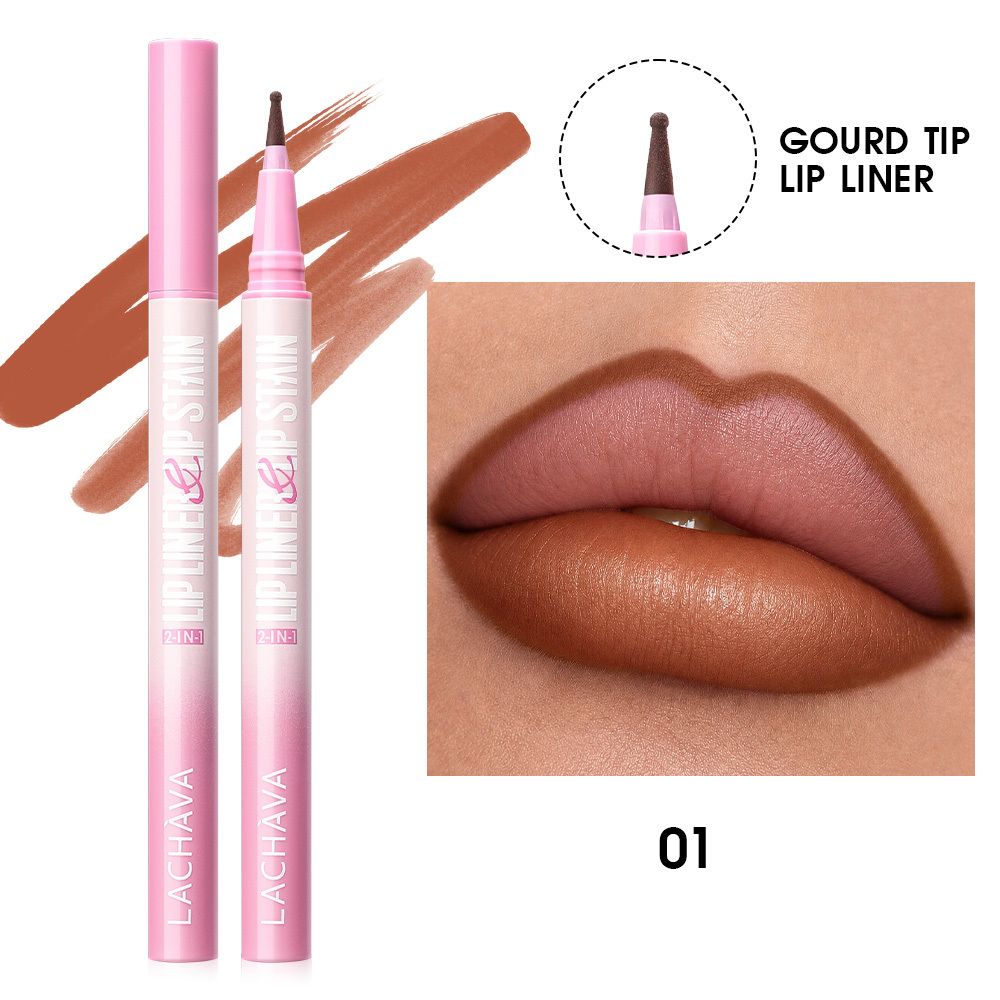 LACHAVA 2-In-1 Gourd Tip Liquid Makeup Brush Set