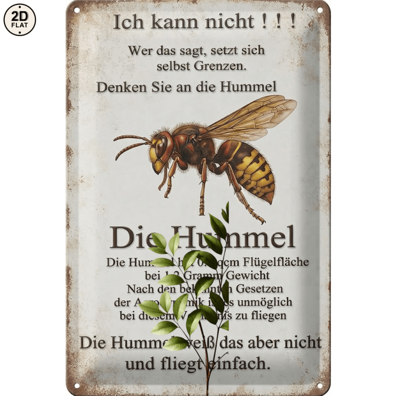 Image of 2d Flat - 1pc Metal Sign. I !!! This Sets For Themselves. Of The . The Has 0.7 Sqcm Of Flying Surface .2 Grams. Metal Sign Perfect For Home, Office, Bar, Outdoor Decor 20x30cm 2d Flat