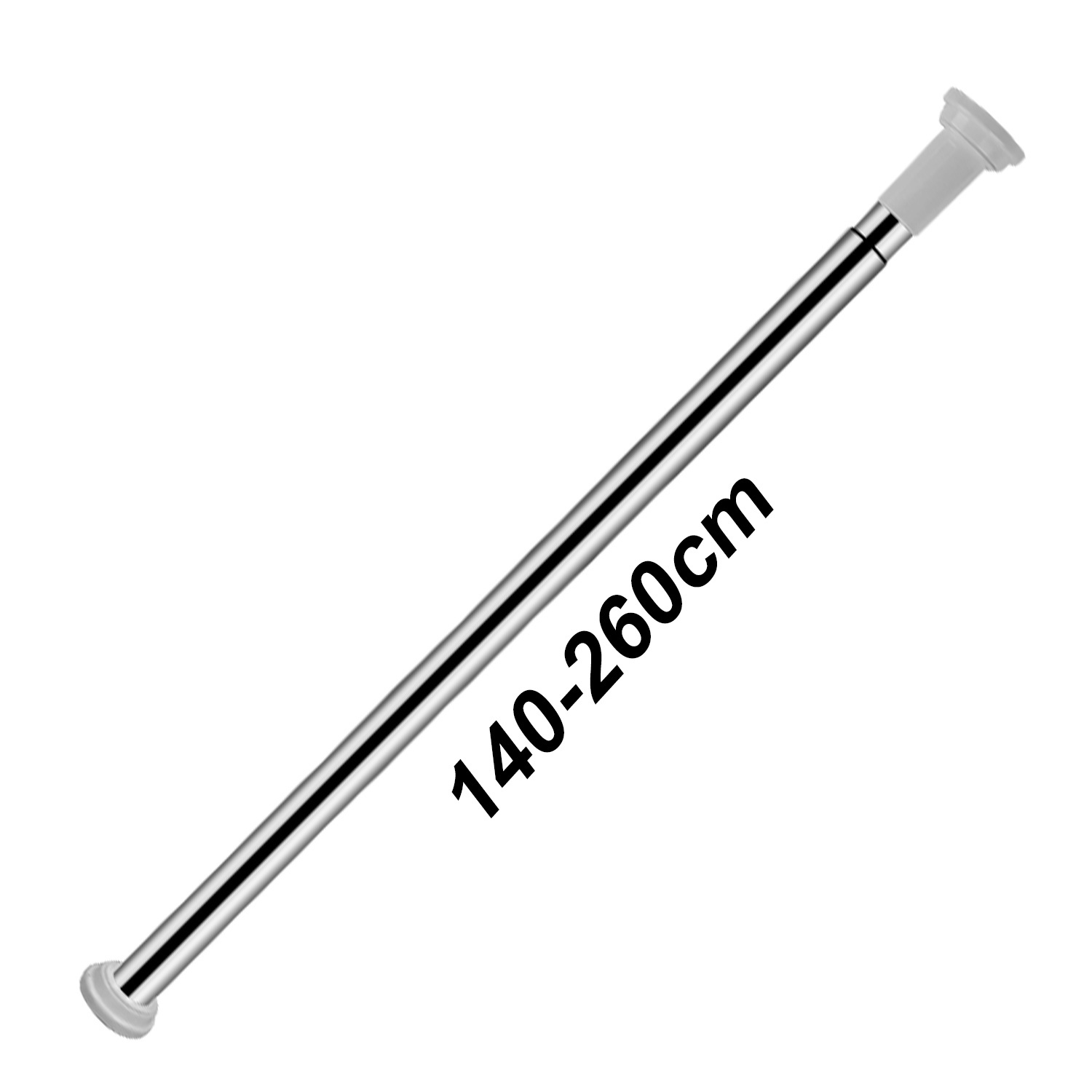 TEMU Tige télescopique pour installation perçage | Disponible en 3 tailles | pour rideaux de douche, rideaux et rangement de garde-robe