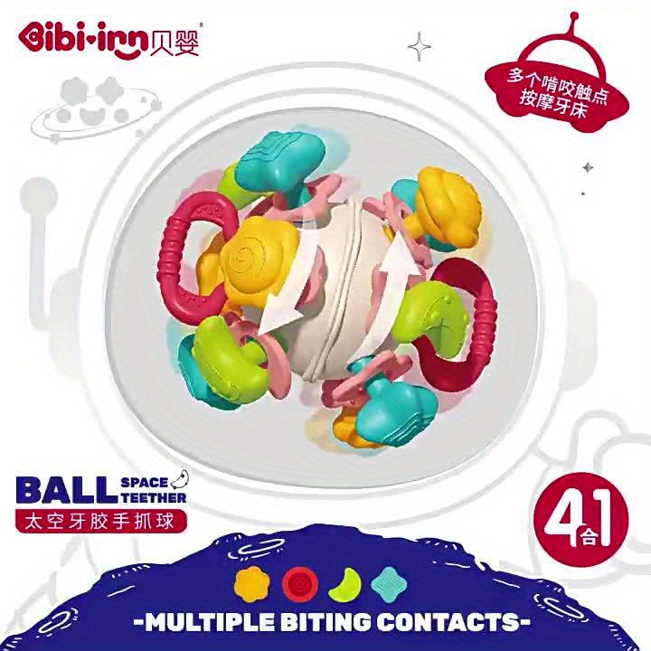 Baby Hand Grip Ball Soft Glue Ball Per 0-3 Anni, Baby Manhattan Finger  Ball, Giocattolo A Sonagli Per Mano, Atom Spinning Teething Teether,  Giocattolo Per La Presa A Mano - Prima Infanzia