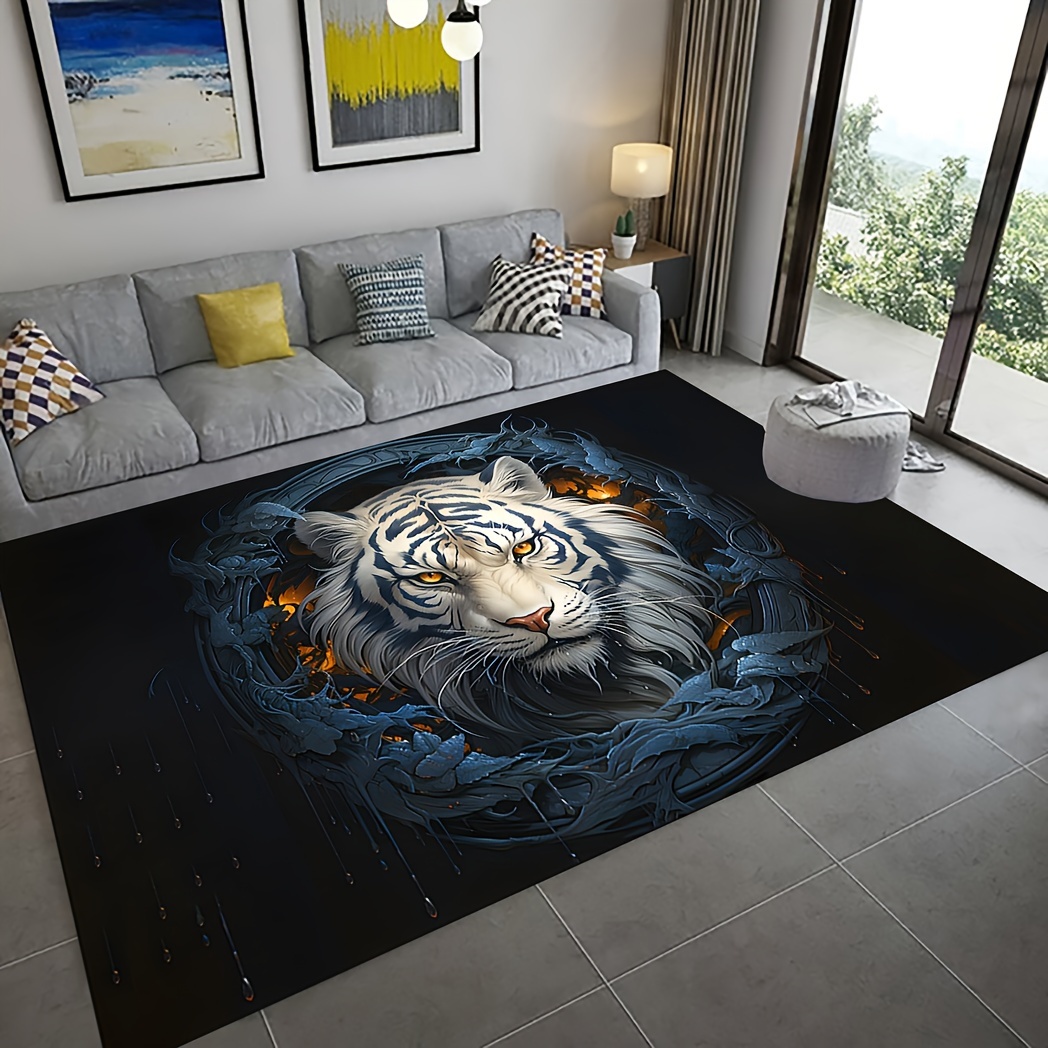 Add A Wild Touch Home Decor Leopard Print Floor Rug - Temu