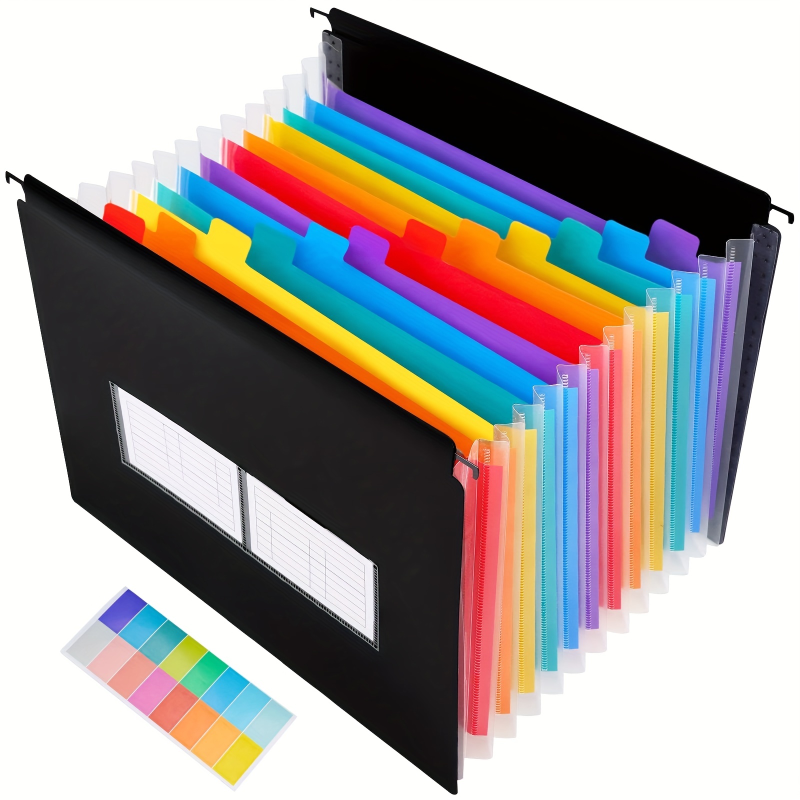 Archivador de acrílico para revistas, revistero vertical de plástico,  colorido caja de archivos de rejilla única para la escuela en casa y la  oficina