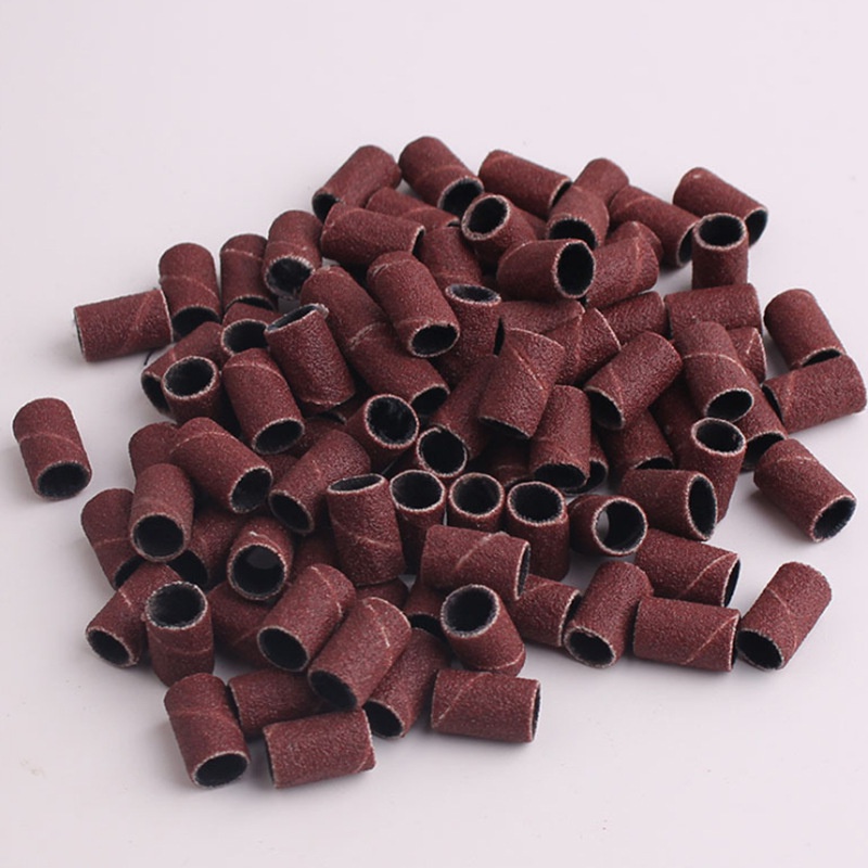 50pcs Sanding Drum Bands 40 Grit with 5pcs Sanding Mandrel Kit Rotary Nail  Drill Tool 1/2 Inch