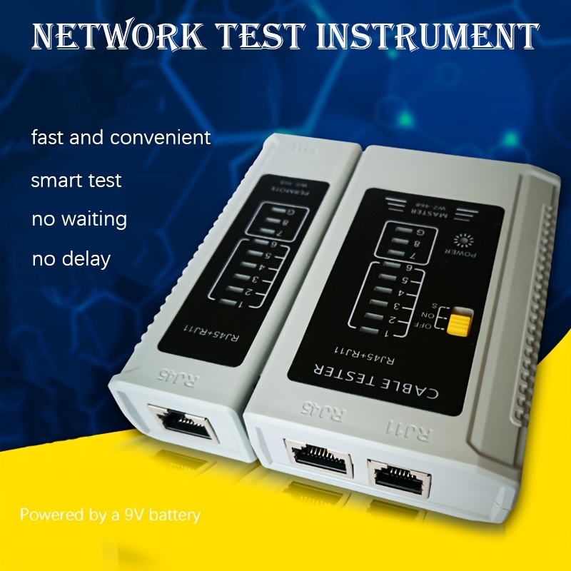 Rj45 Network Cable Tester Rj45/rj11/bnc 1 Cable Lan Tester - Temu
