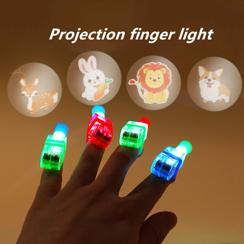 100 teile/los led finger licht Glowing laser finger lampe licht