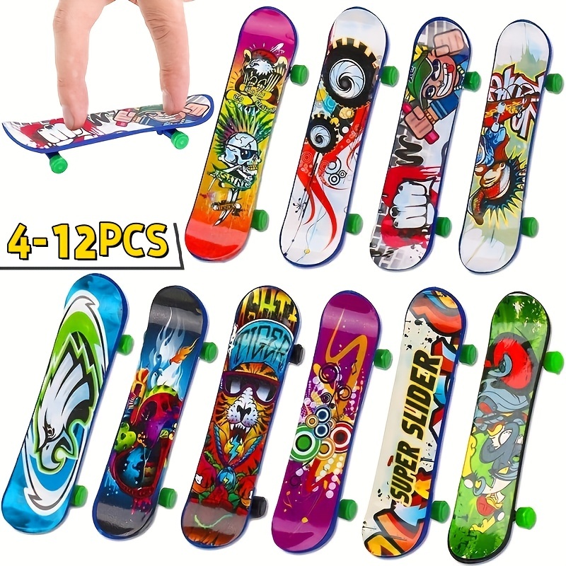 Skateboard professionnels en bois pour enfants, planche de roulettes,  nouveauté, cadeau de noël, stents, jouet, touche, doigt, ensemble de 1  pièce, - AliExpress