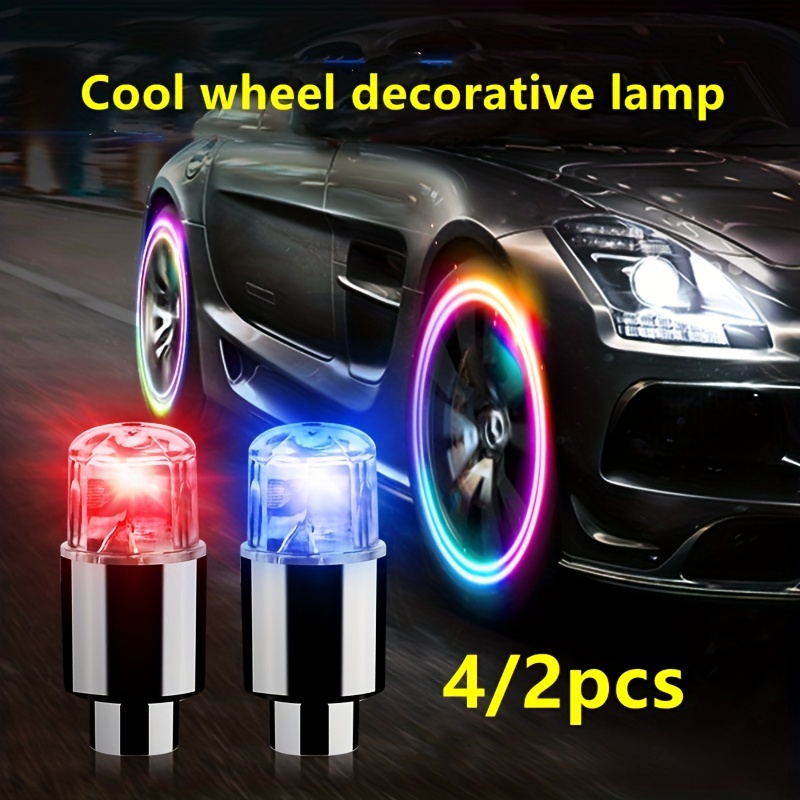 🌟 Illuminate Your Ride with ✨ 8 PCS Tire Valve Stem Caps