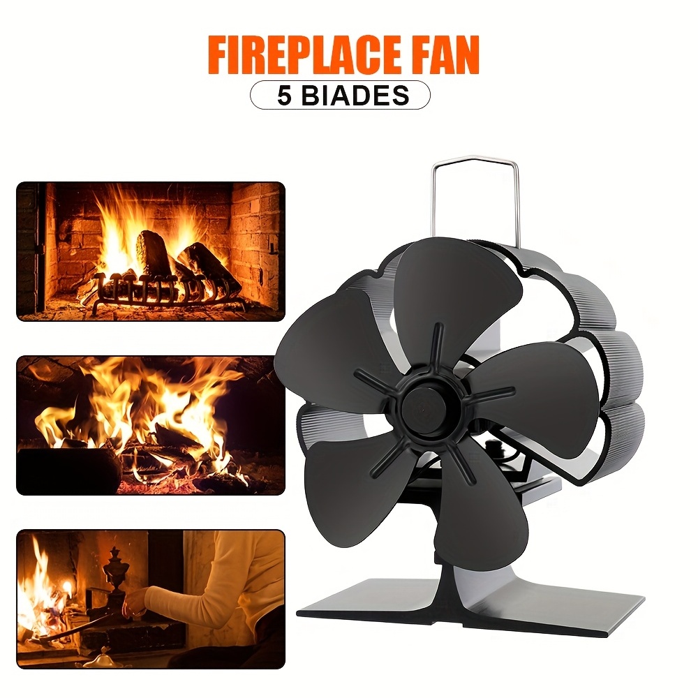 Heat Powered Wood Stove Fan With Magnetic Thermometer - 12 Blades For  Efficient Heat Distribution - Essential Fireplace Accessory For Fall And  Winter - Perfect Thanksgiving, Halloween, And Christmas Gift - Temu