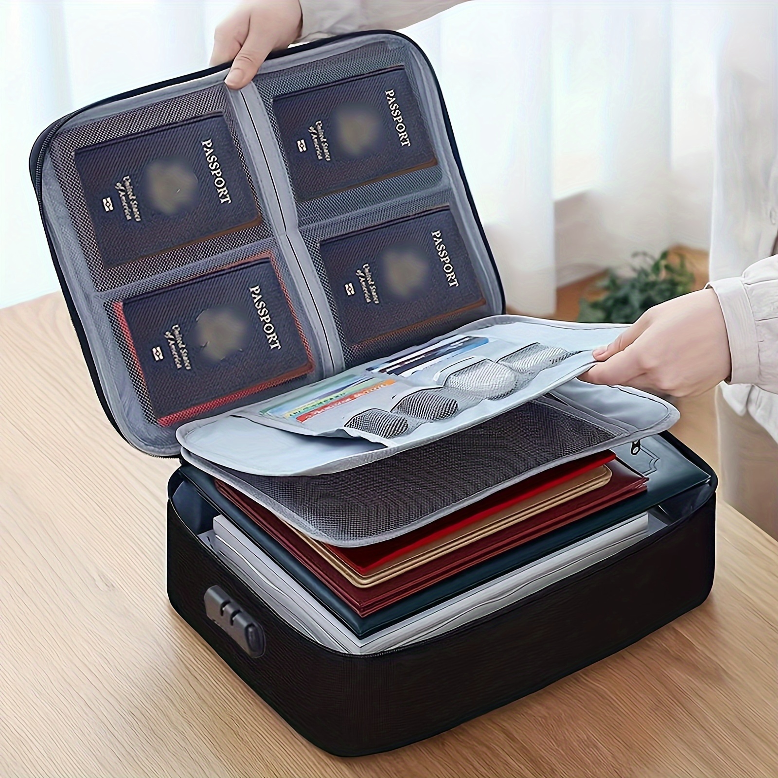 Multifunctional Backpack Liner Storage Bag Multi-pockets Oxford Cloth  Organizer Sorting Insert Bag