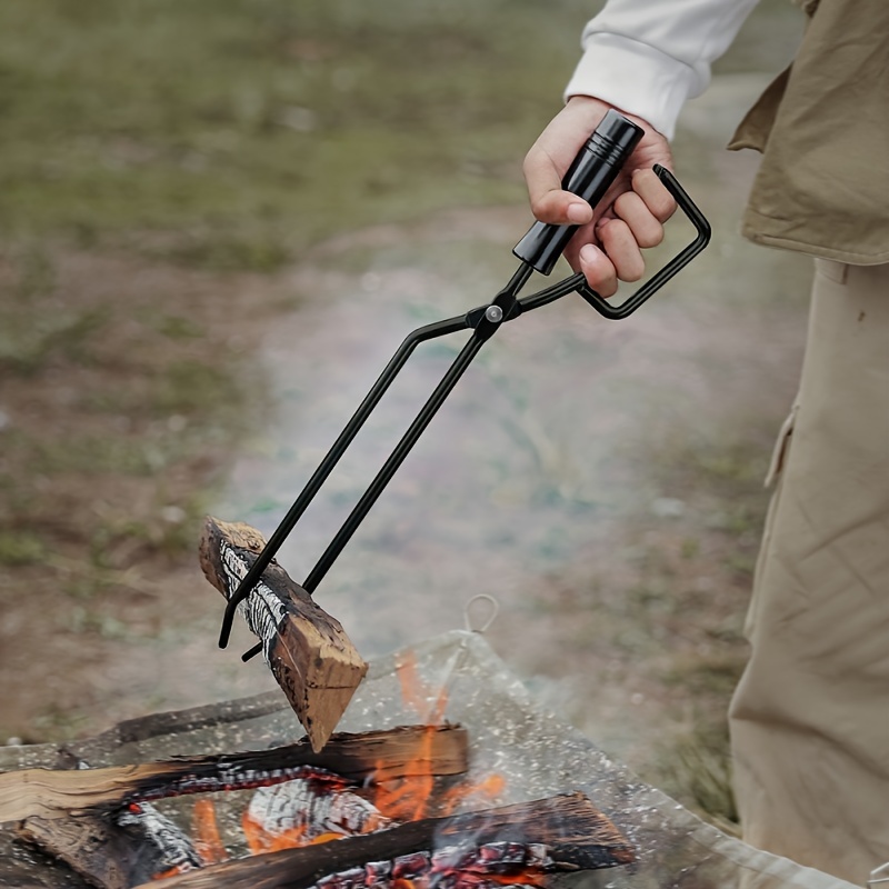 Cubo cenizas Accesorio chimenea Recipiente carbón con tapa Recoge cenizas  gris