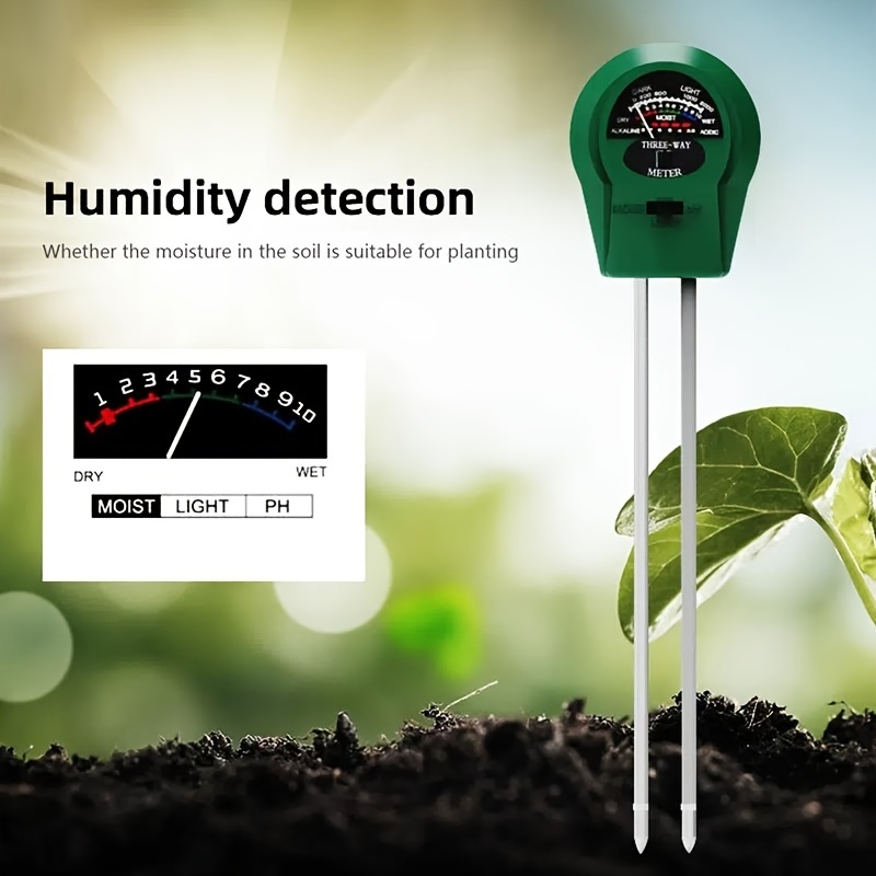 Generic 3 In 1 Soil PH Meter Sunlight PH Tester Garden Flowers Soil Moisture  Sensor Meter Plants Acidity Humidity PH Monitor Detector-3 In 1