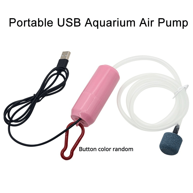 Comprar Bomba de aire y oxígeno para acuario, tanque de peces, compresor de  aire silencioso USB, aireador portátil, Mini oxigenador pequeño, accesorios  para acuario 5v 1W