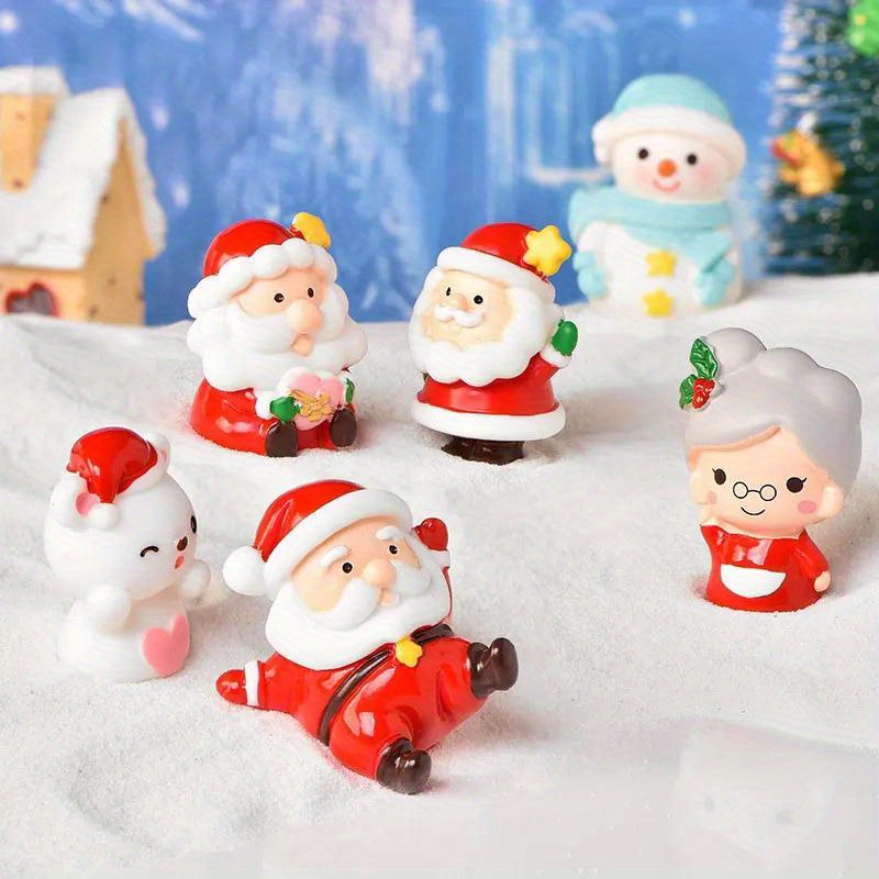 Christmas Decorations Indoor - Christmas Decor - 3 Pack DIY Fish Bowl  Snowman Crafts With Fake Snow & Tree & Figures & Top Hat - Xmas Holiday  Decor