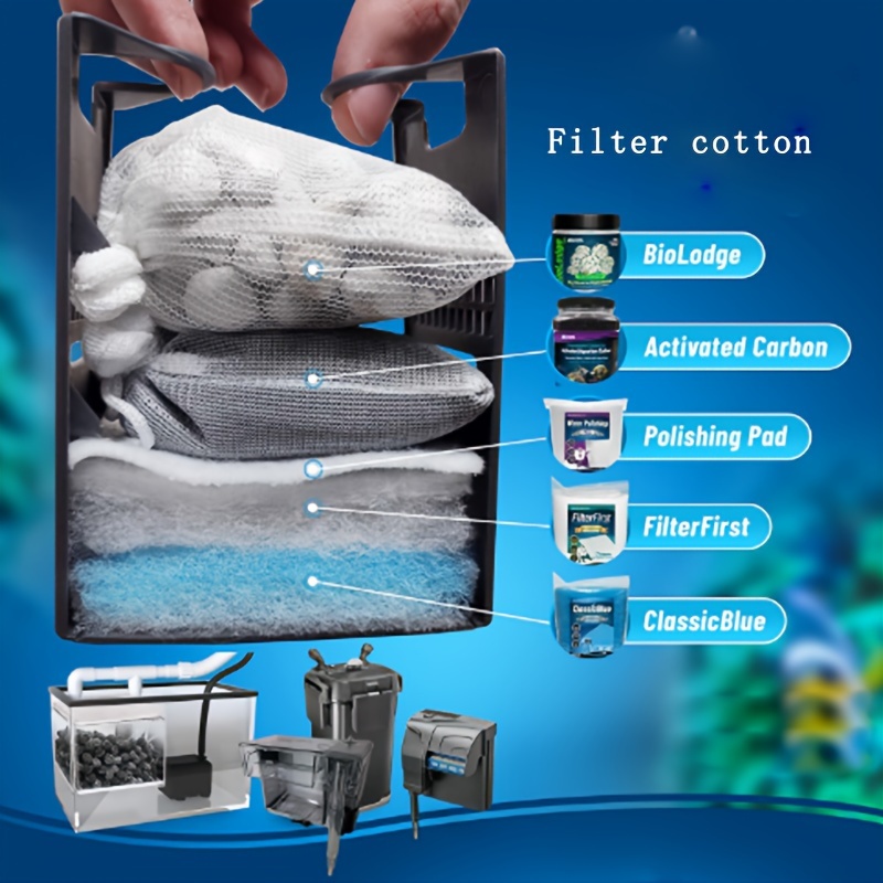 Reusable Mesh Filter Bag Zipper Perfect Aquarium Cleaning - Temu