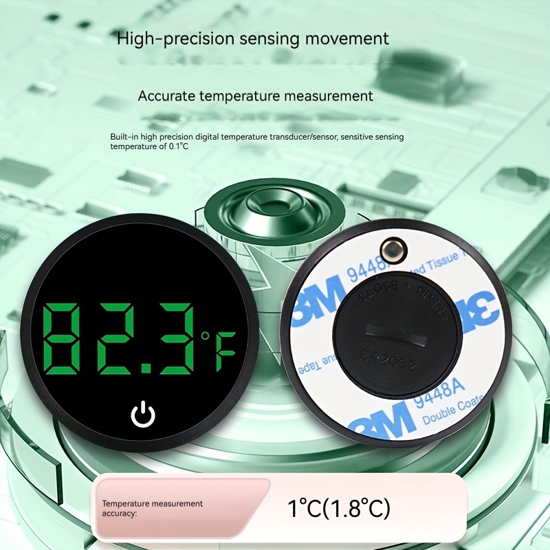 Suction Type Round High Accuracy Thermometer For Window Indoor Outdoor  Window Wall Greenhouse Garden Home Temperature Monitor - AliExpress