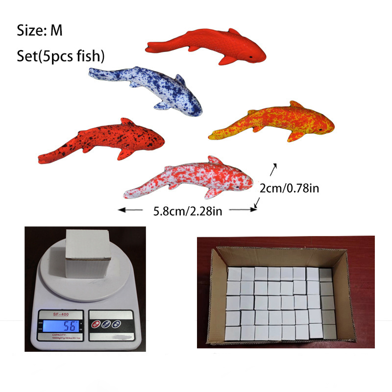 New 1/5pcs Mini Fish Model Miniature Model Fish Carp Simulation