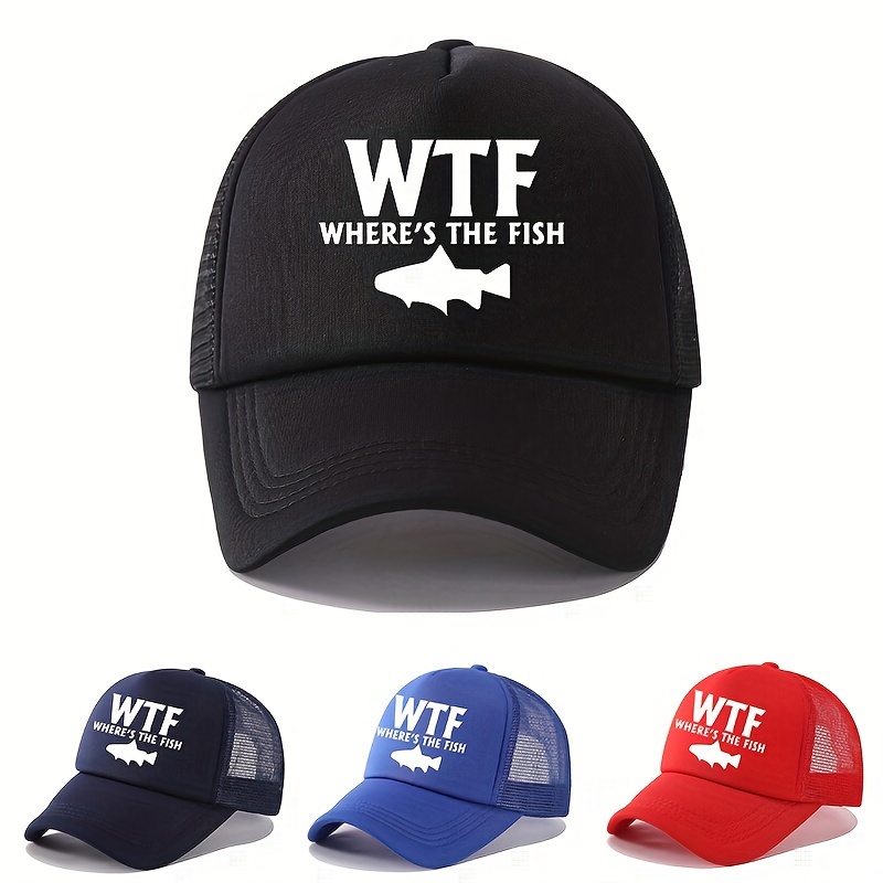 Fishing Gifts for Men, WTF Wheres The Fish, Funny Fishing Hat