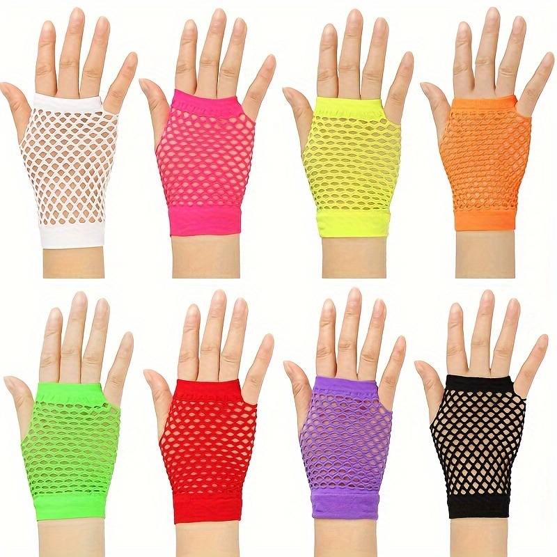 Guantes de invierno sin dedos para hombre, mitones elásticos de medio dedo,  tejidos de lana, cálidos, etiqueta de cuero, guantes gruesos elásticos para  conducir - AliExpress