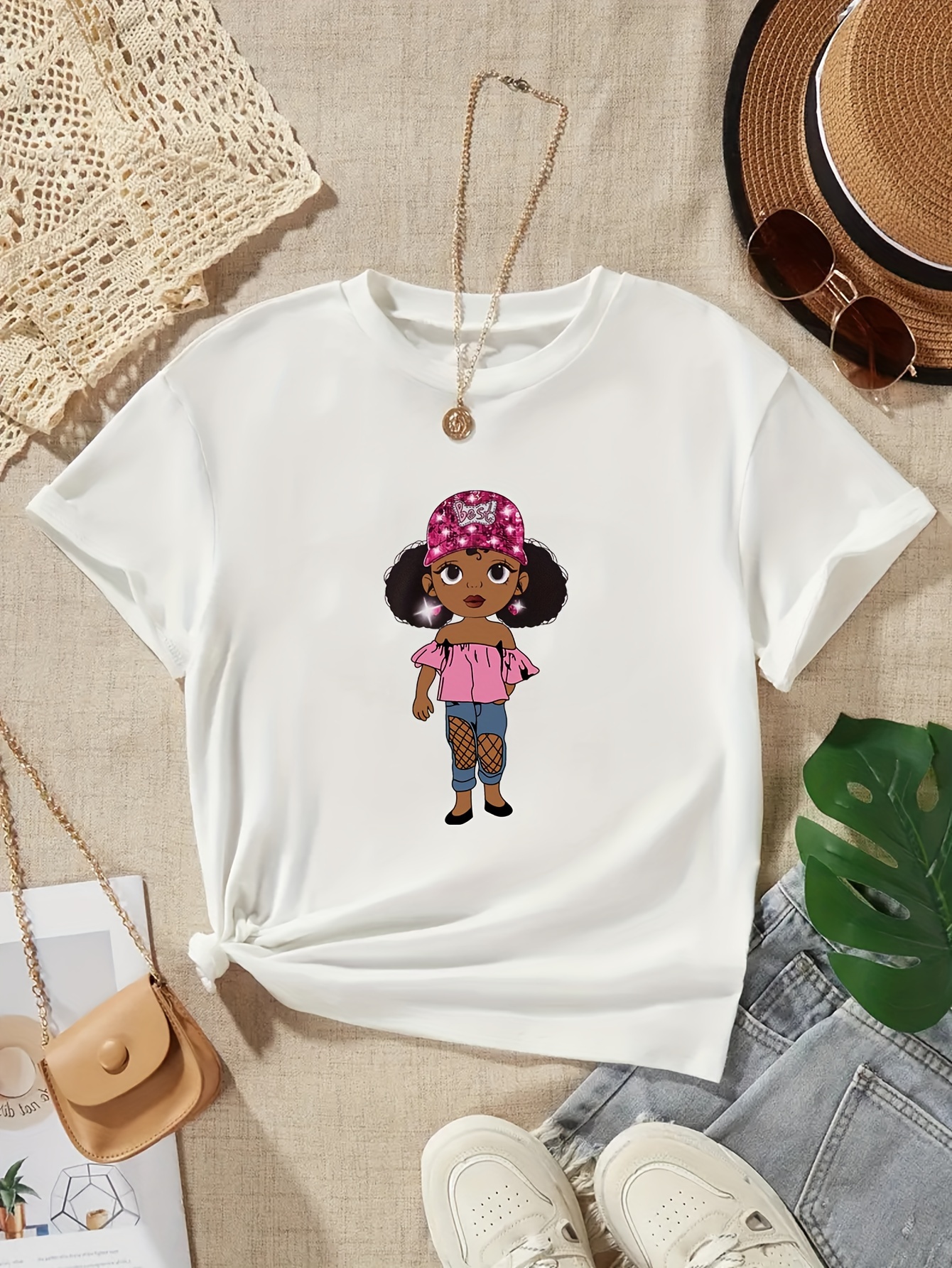 Camisa Negra Para Niñas - Temu