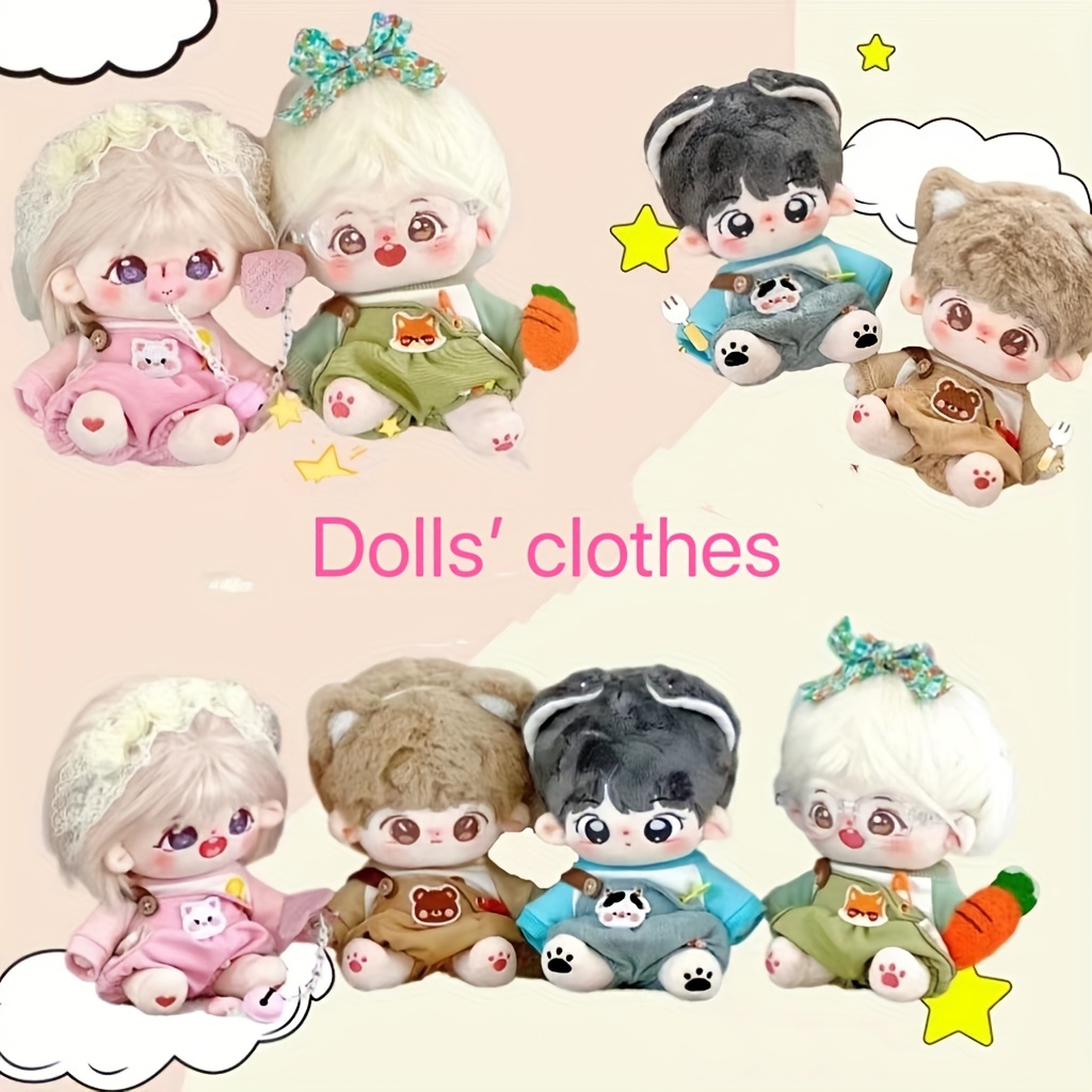 20 Cm Cotton Doll Clothes - Temu Philippines