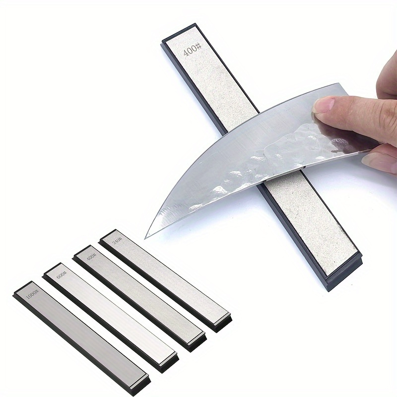  Kit de 4 afiladores de cuchillos actualizado, sistema  profesional de afilado de cuchillos con ángulo de fijación con 4 piedras  para cuchillos de bolsillo, cuchillos de cocina : Hogar y Cocina