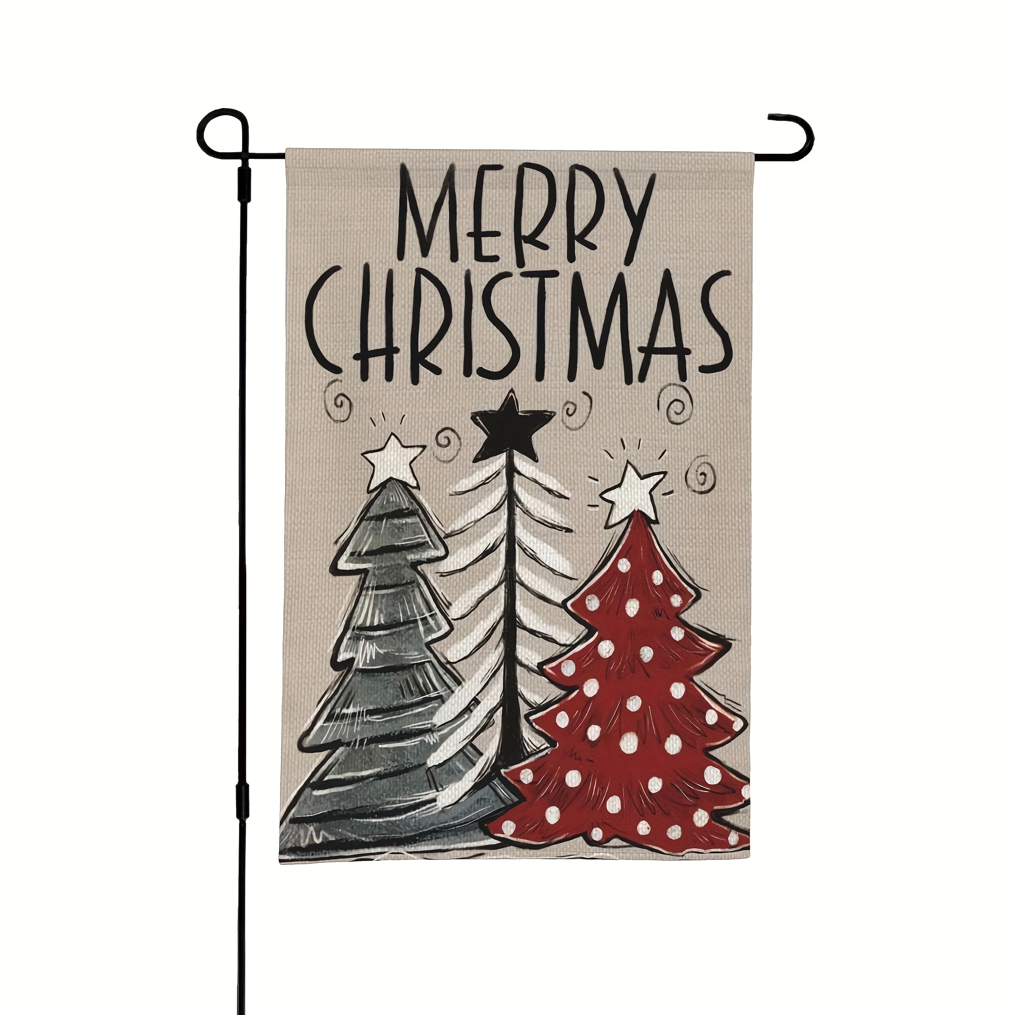 Cute Squirrel Merry Christmas Garden Flag Waterproof - Temu