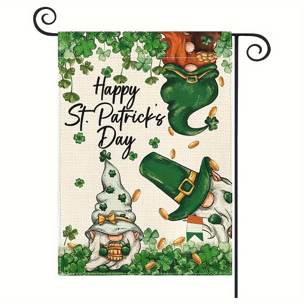 St Patrick's Day Garden Flag Welcome Garden Yard Flag Irish - Temu