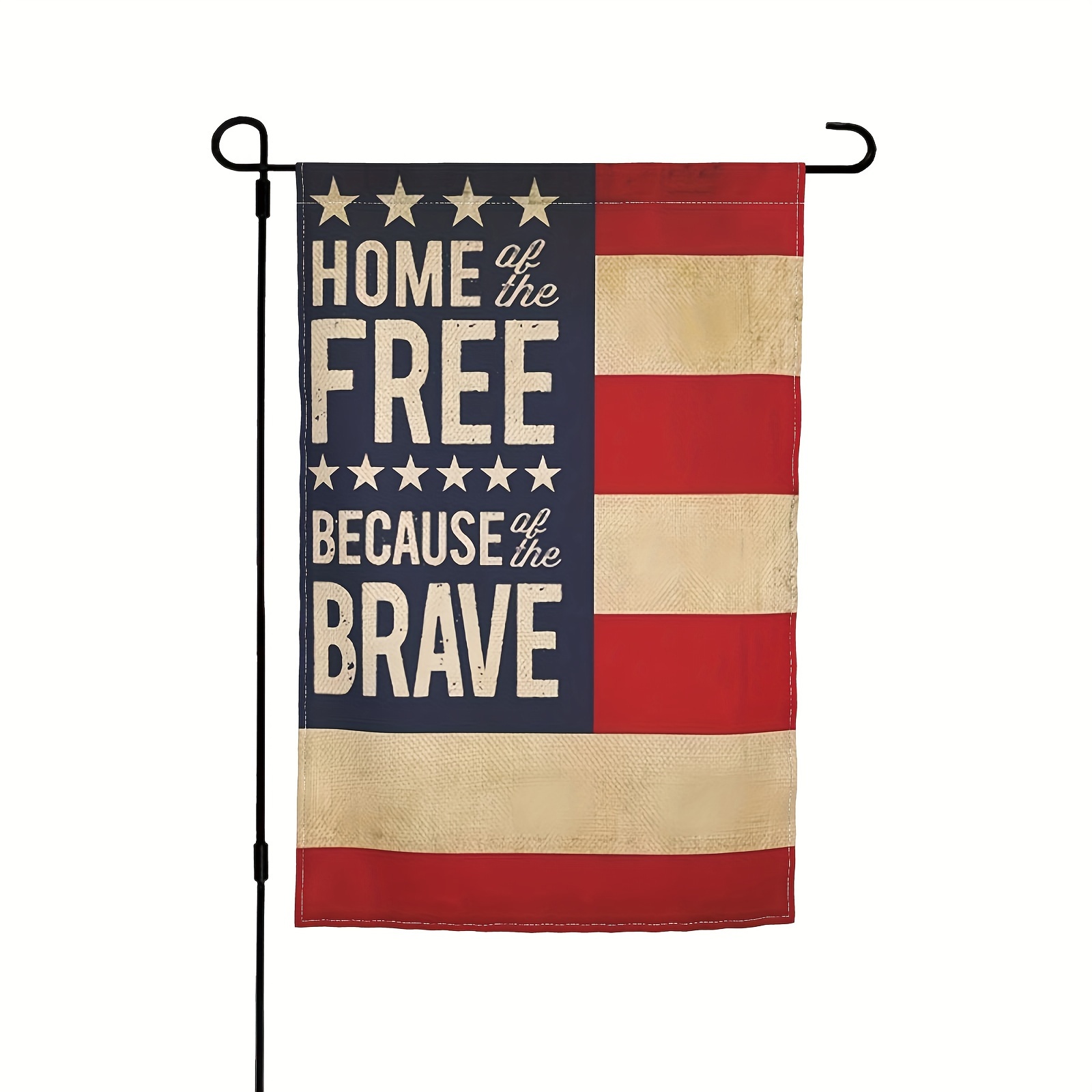 Fish Patriotic American Flag Home Garden Flag Banner - Temu