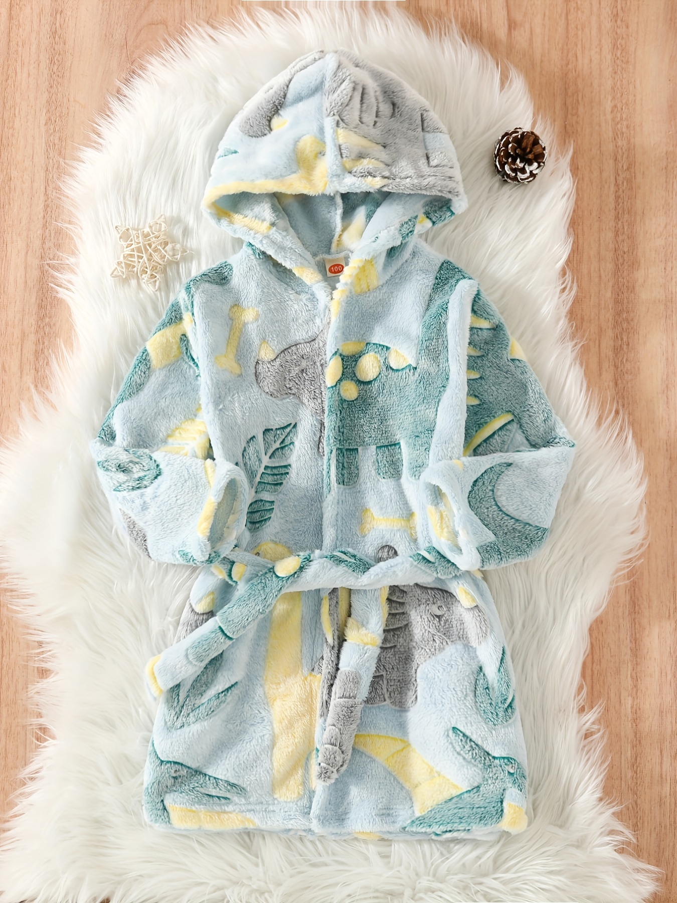 De invierno para niños Pijamas de franela ropa de noche Niñas Niños Pijama  polar de coral de los niños pijamas de niños 3-13T ropa ropa de dormir /