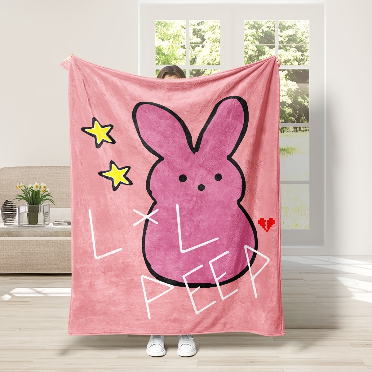 Bad bunny throw online blanket