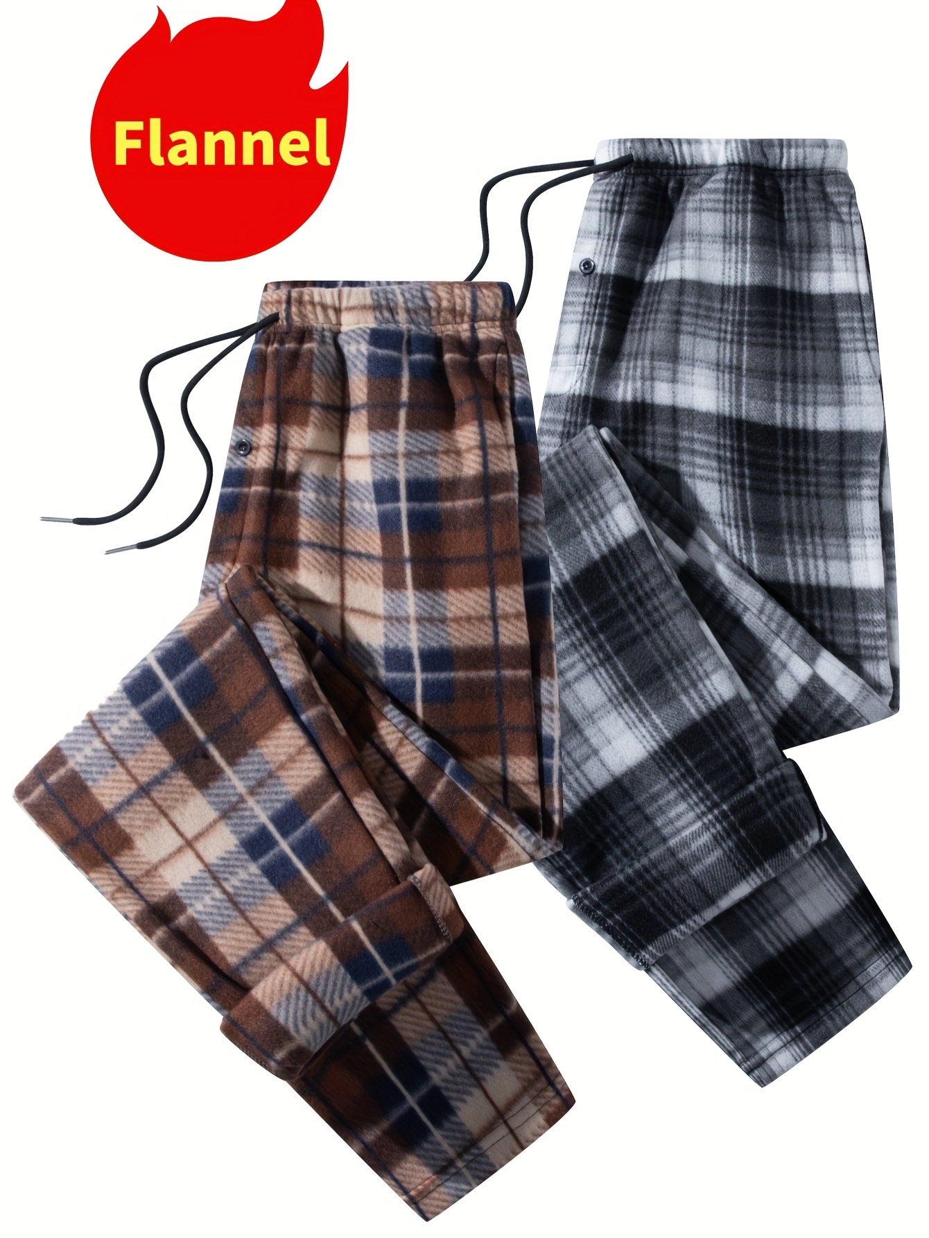 Mens Classic Plaid Pajama Pants