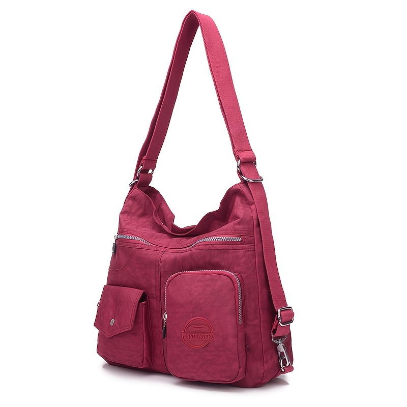 Pink Square Bags Designer, Nylon Shoulder Bag Women