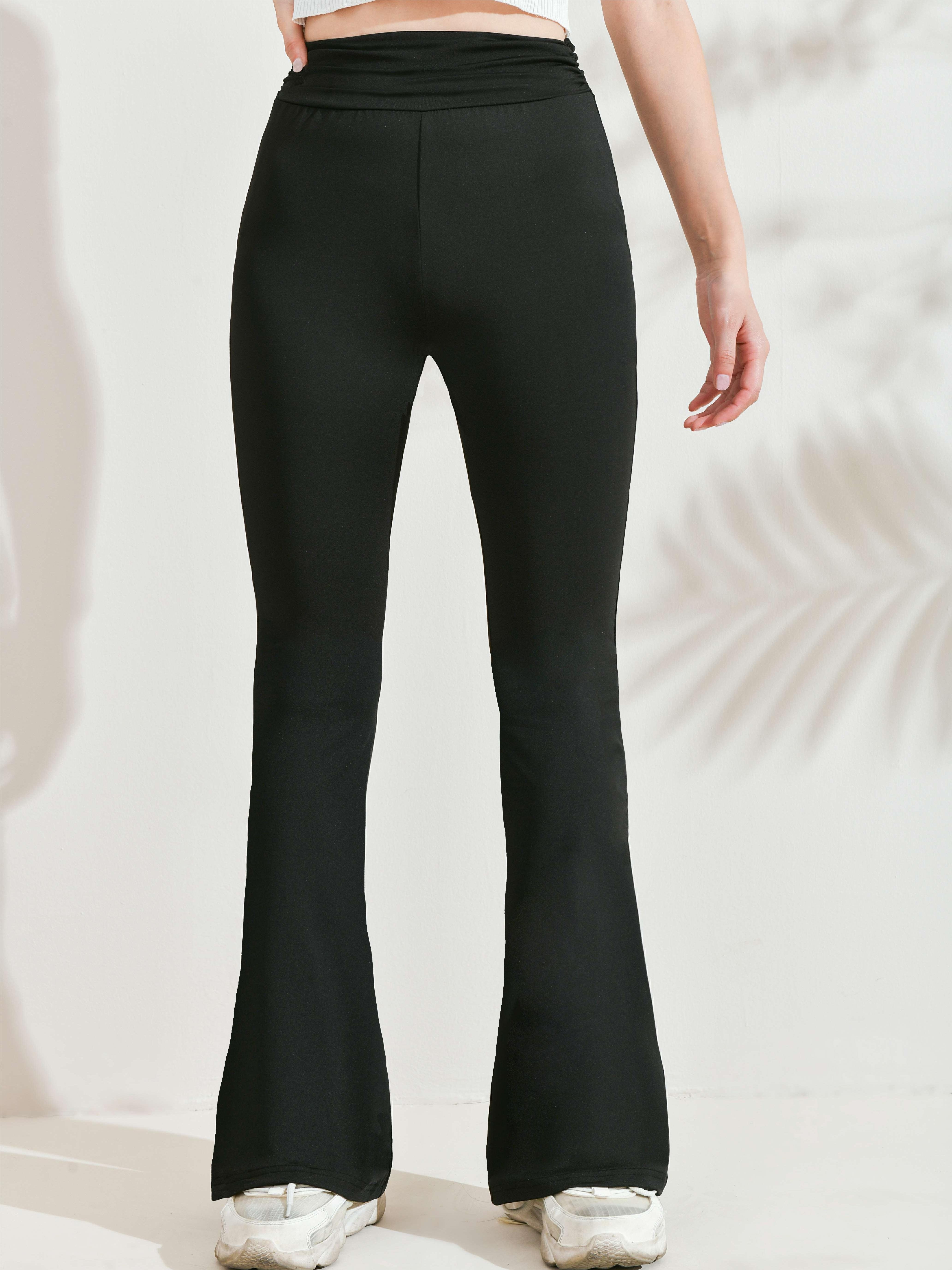 Gina Tricot Folded Yoga Trousers - Bukser 