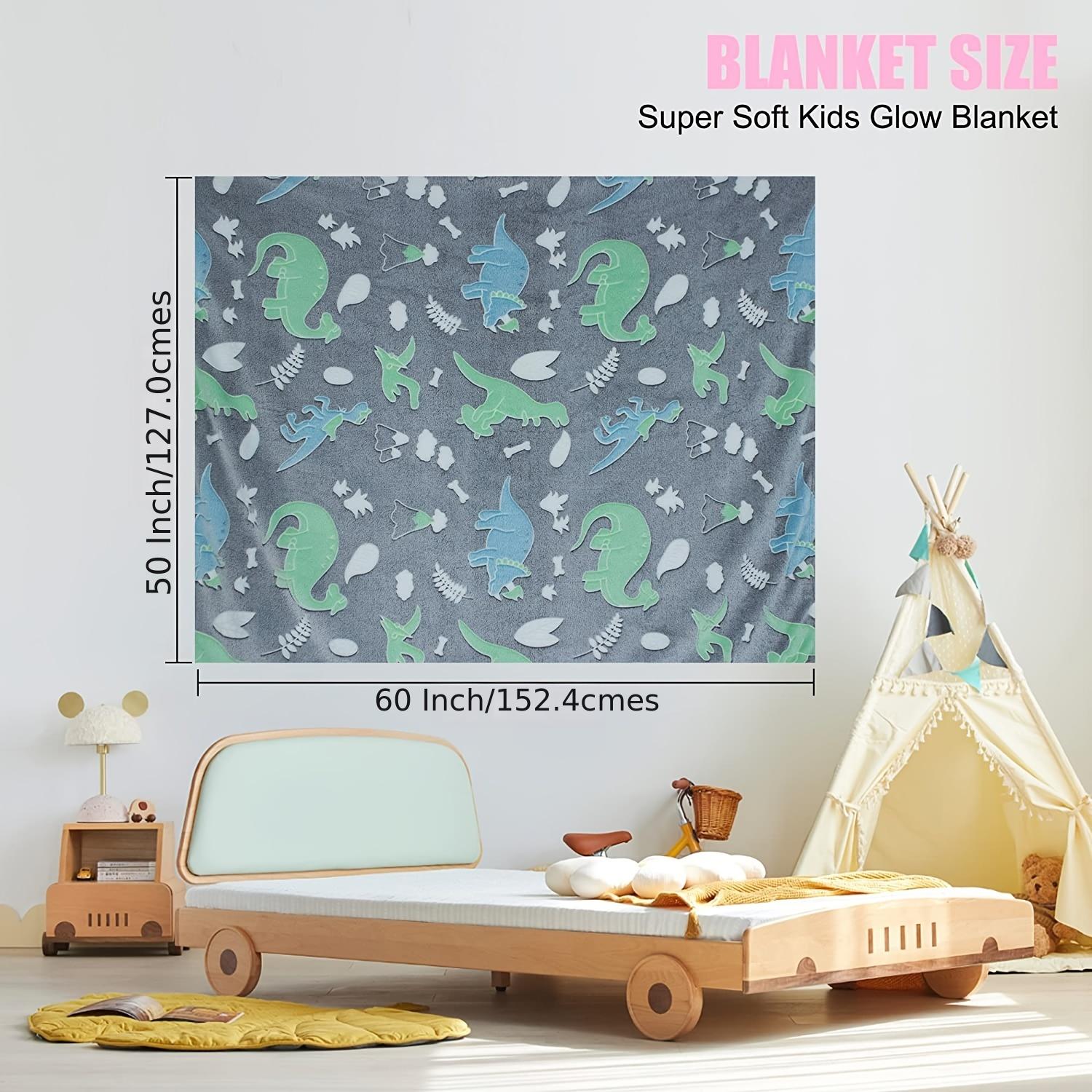 Luminous Dinosaur Blanket for Kids