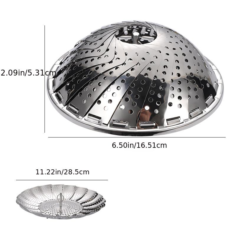 Metal Vegetable Steamer Basket Stainless Steel Folding - Temu