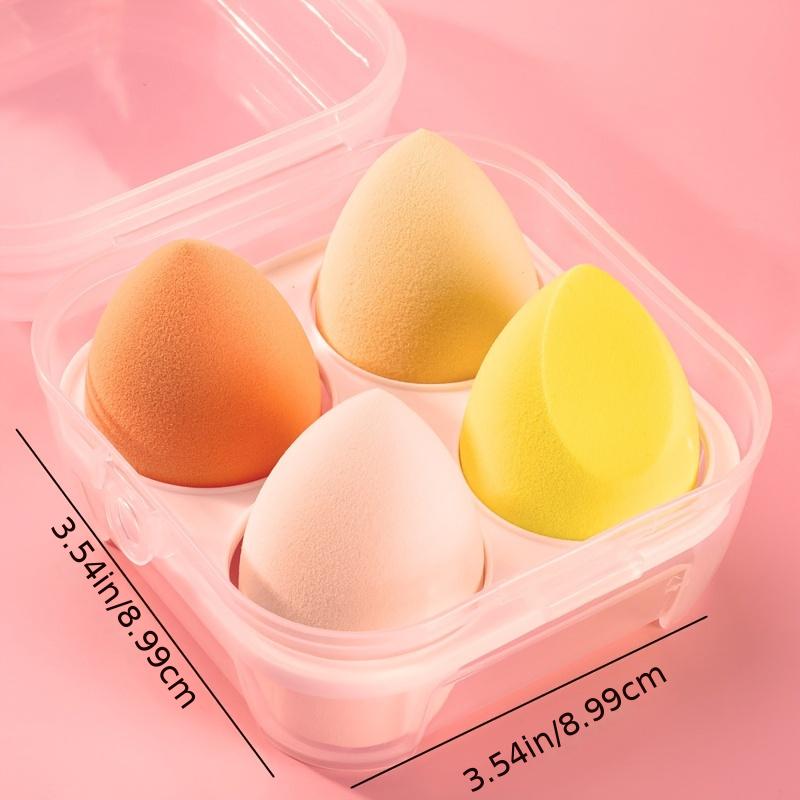 1/2pcs Maquillaje Esponja Polvo Puff Seco y Húmedo Combinado Belleza  Cosmética Bola Base Polvo